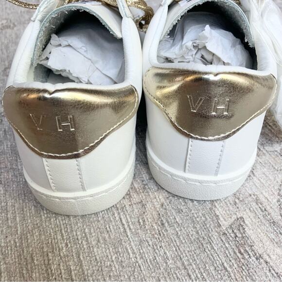 Vintage Havana Jess Sneakers Gold White Star Shoes Size 8 NEW Retail $125 - Picture 9 of 16